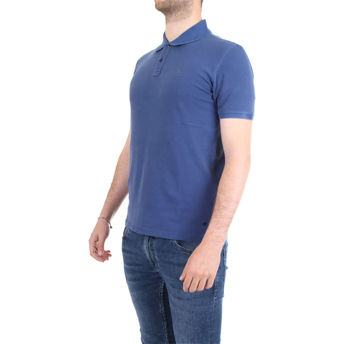 WOPOL0526 polo hombre azul