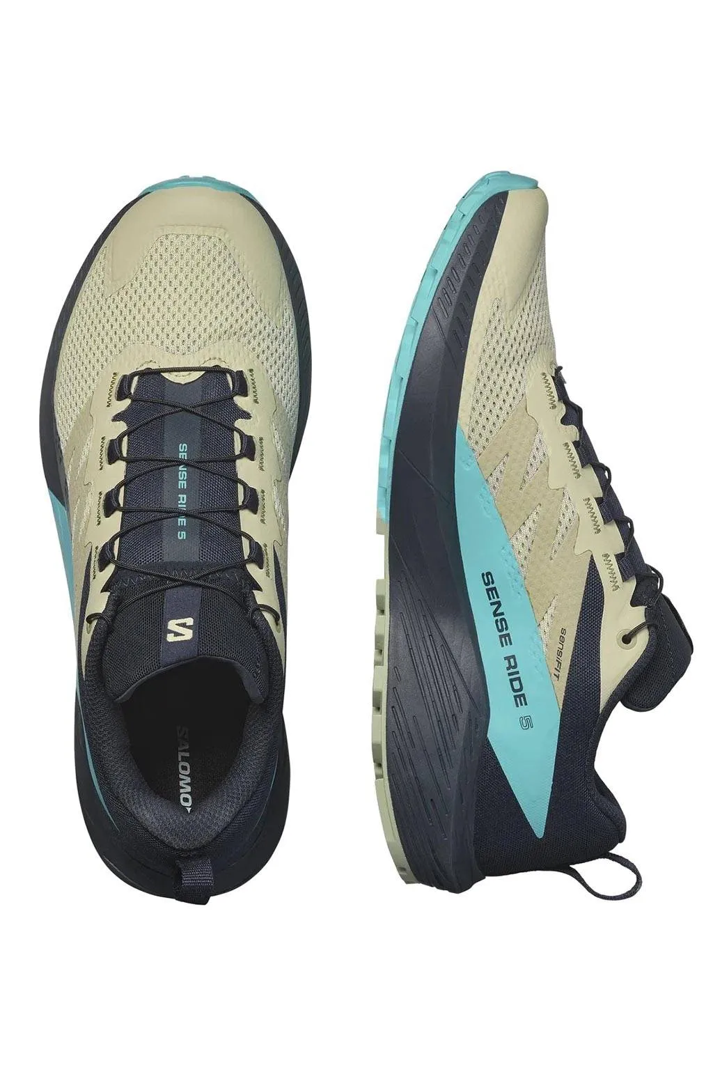 Zapatilla Hombre Salomon Sense Ride 5 474585 28 Alfalfa Carbon