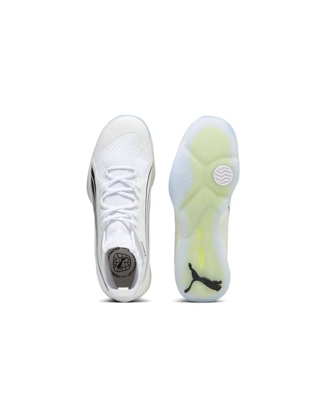 Zapatillas de Fútbol Sala Puma Eliminate Nitro Sqd Hombre Blanco