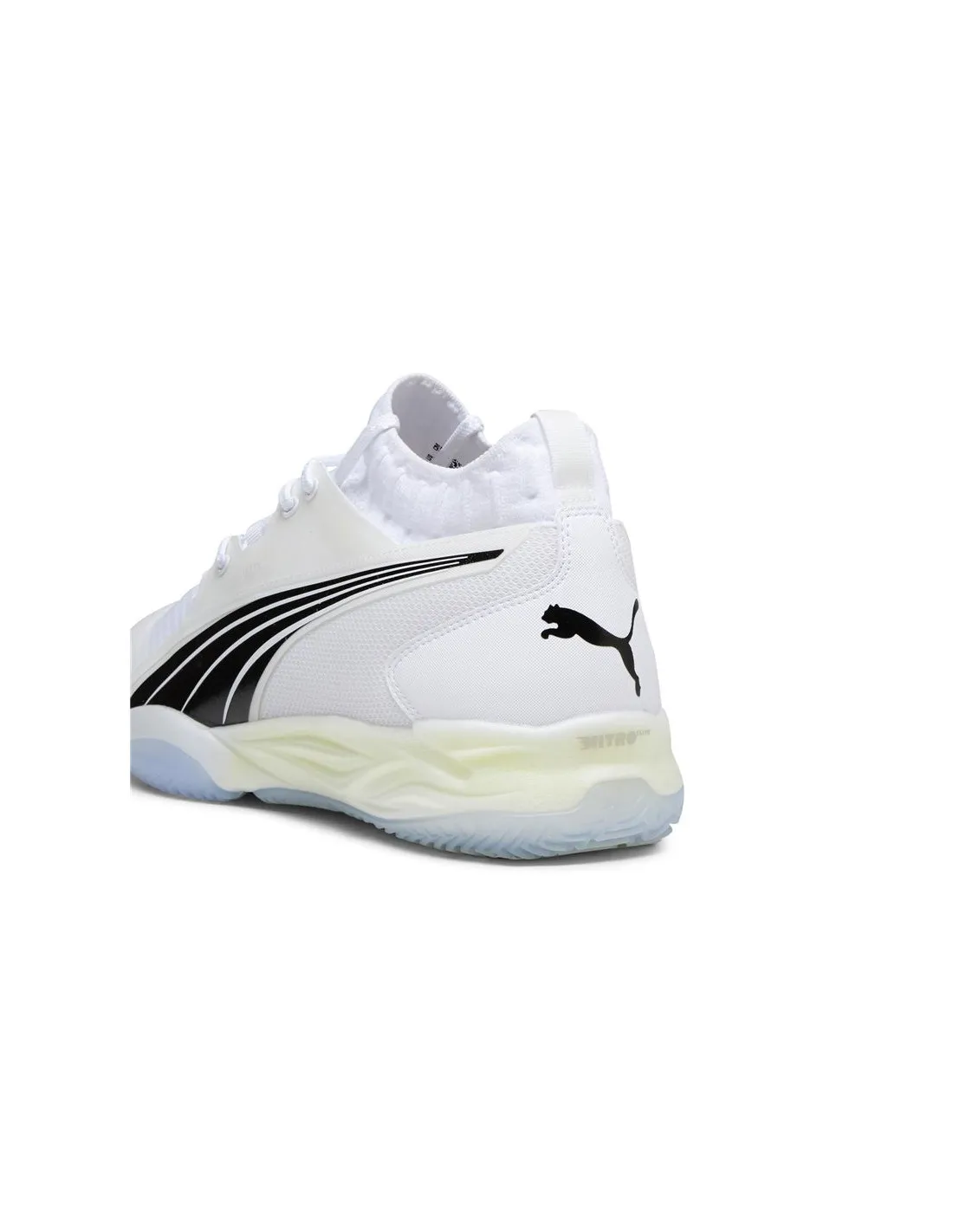 Zapatillas de Fútbol Sala Puma Eliminate Nitro Sqd Hombre Blanco