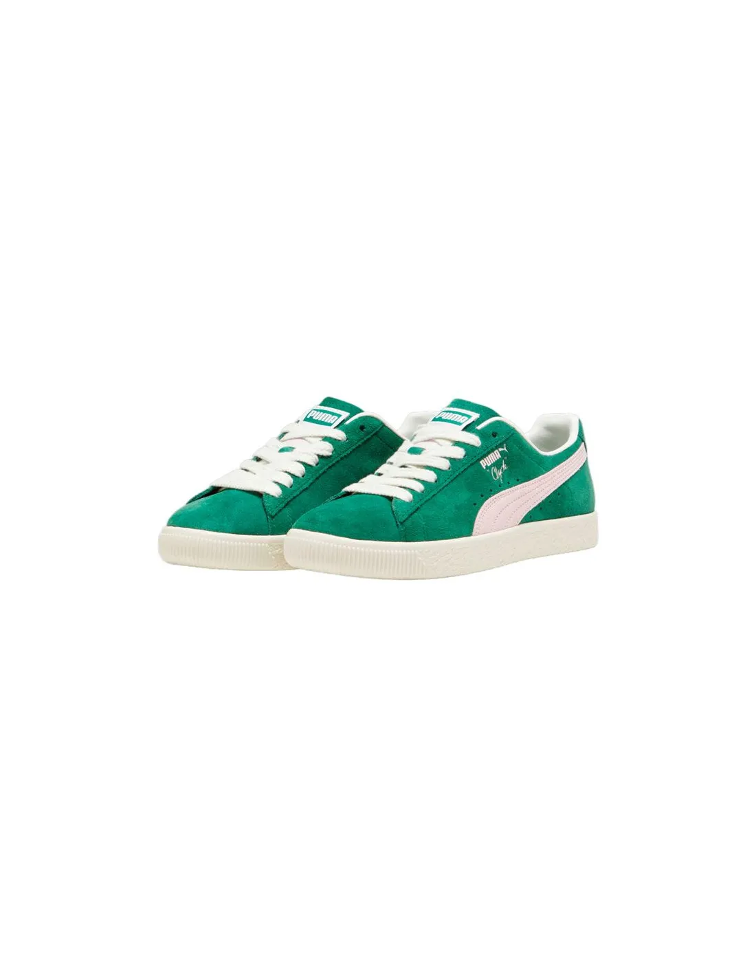 Zapatillas Puma Clyde OG Verde/Blanco Mujer
