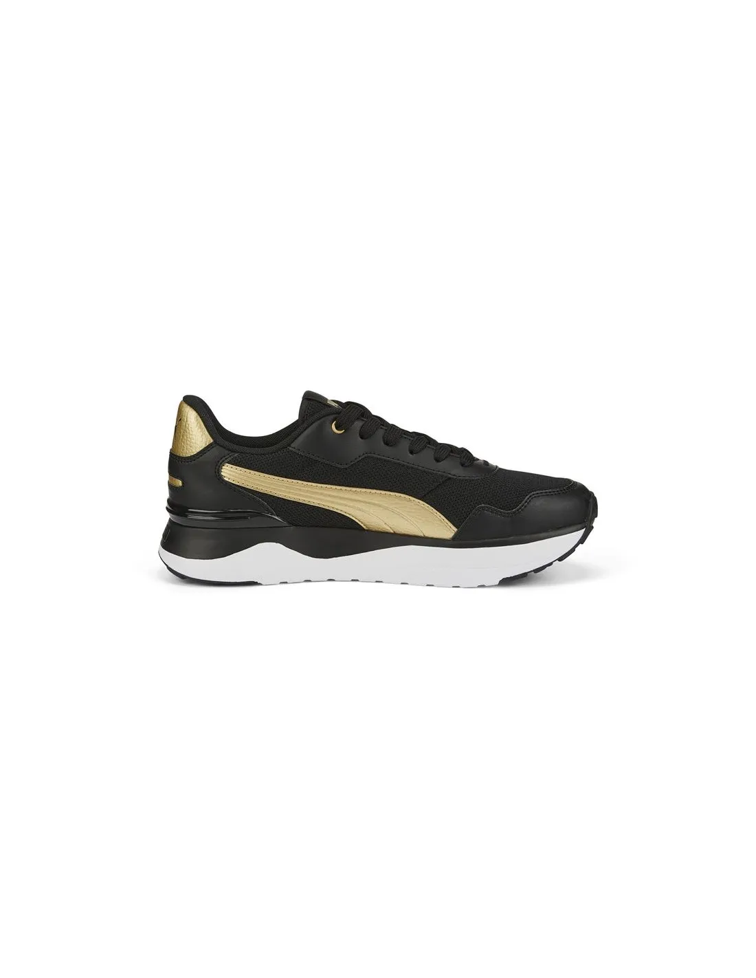Zapatillas Puma R78 Voyage Distressed Negro Mujer
