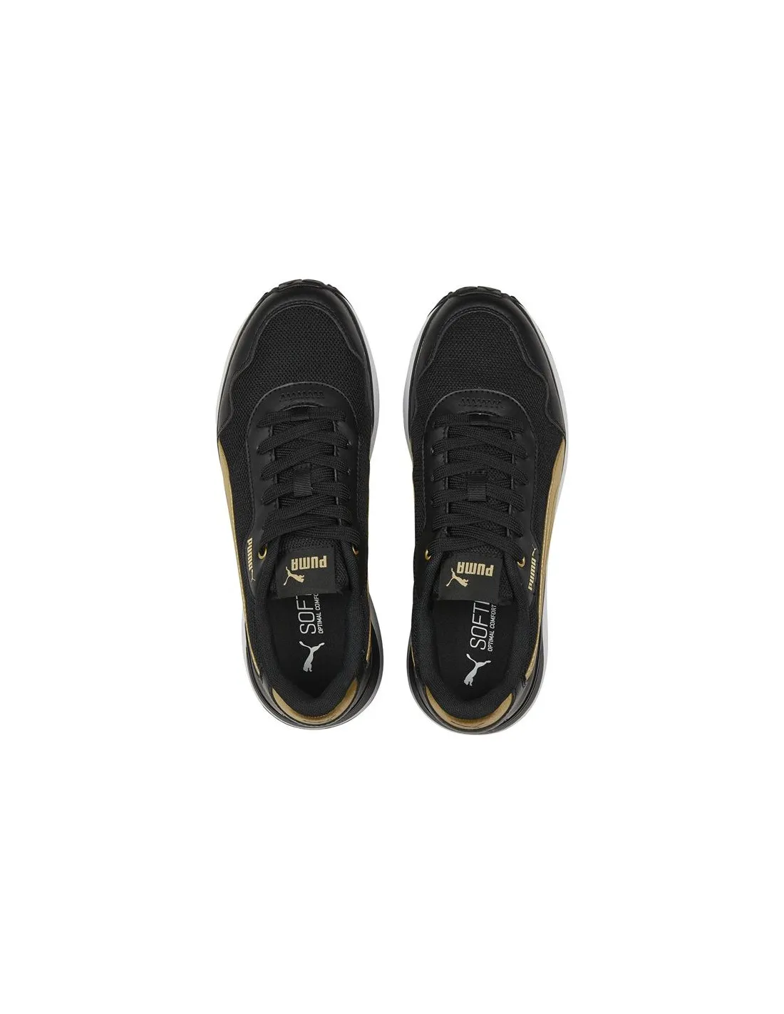 Zapatillas Puma R78 Voyage Distressed Negro Mujer