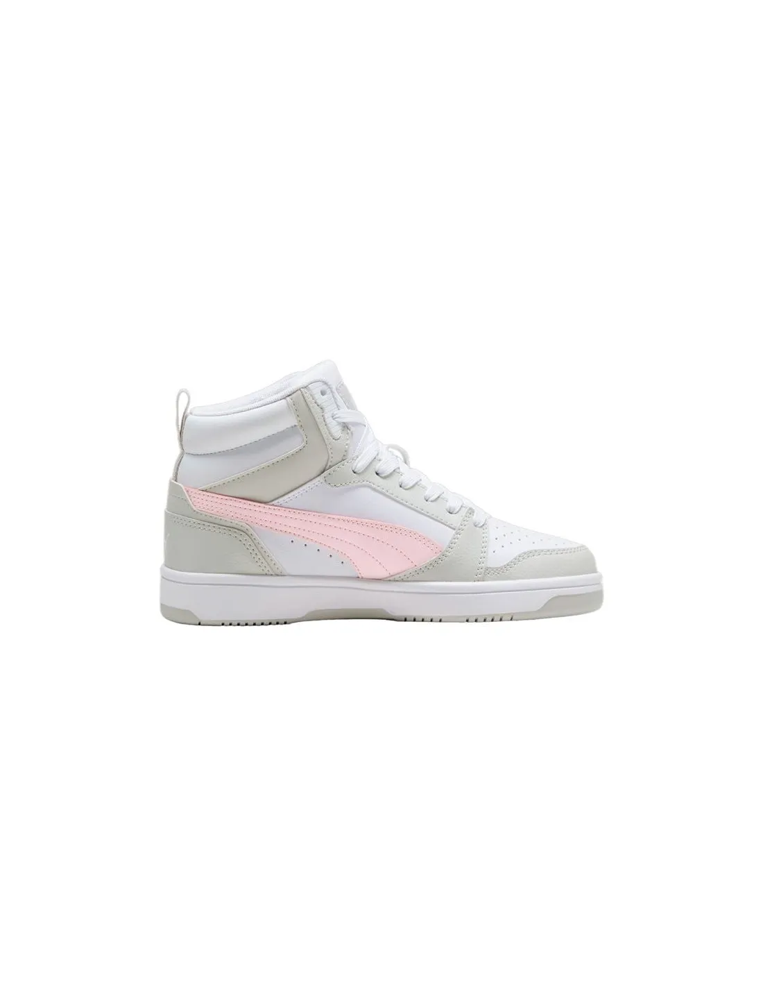 ZAPATILLAS PUMA REBOUND V6 MID INFANTIL BLANCOROSA