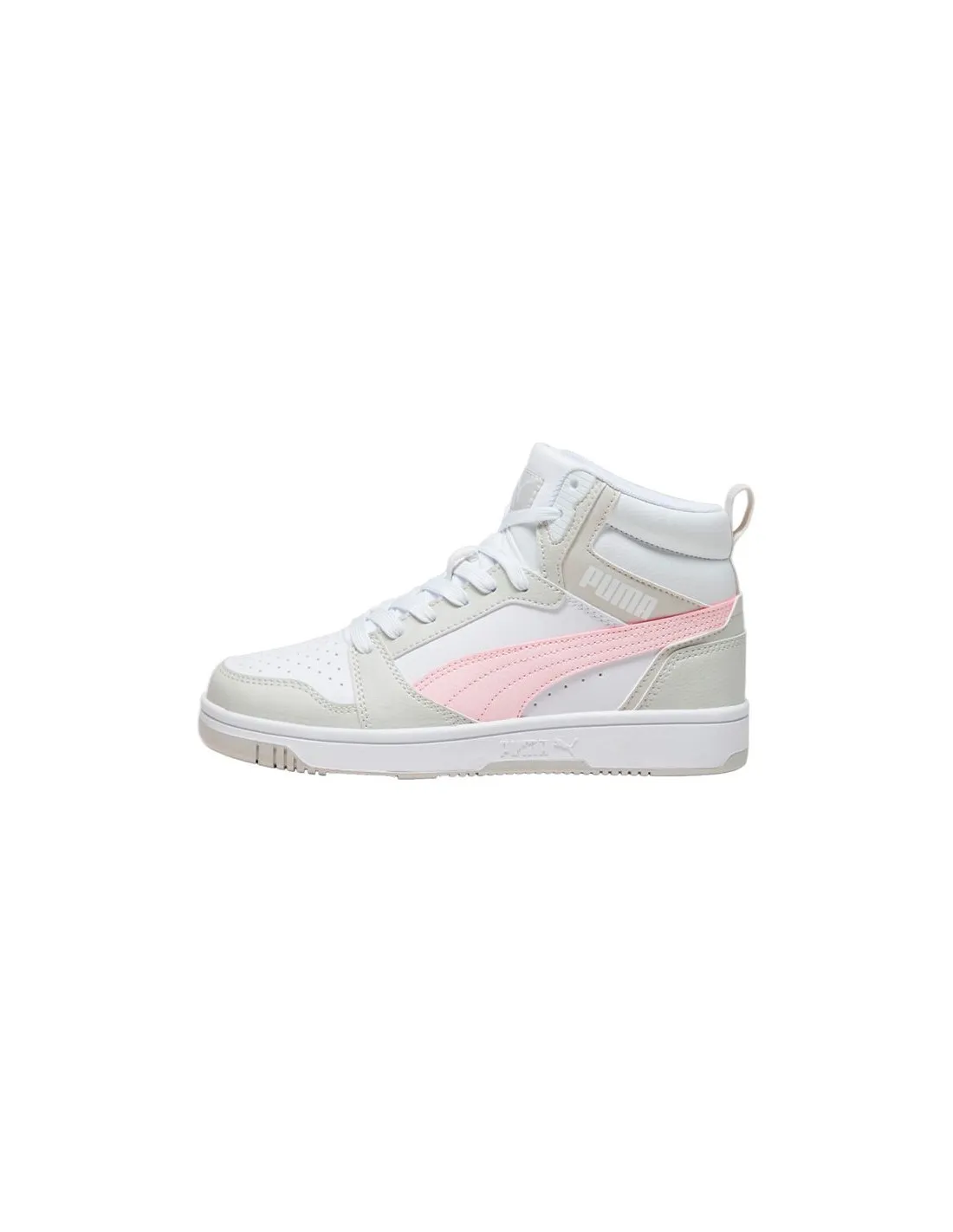 ZAPATILLAS PUMA REBOUND V6 MID INFANTIL BLANCOROSA