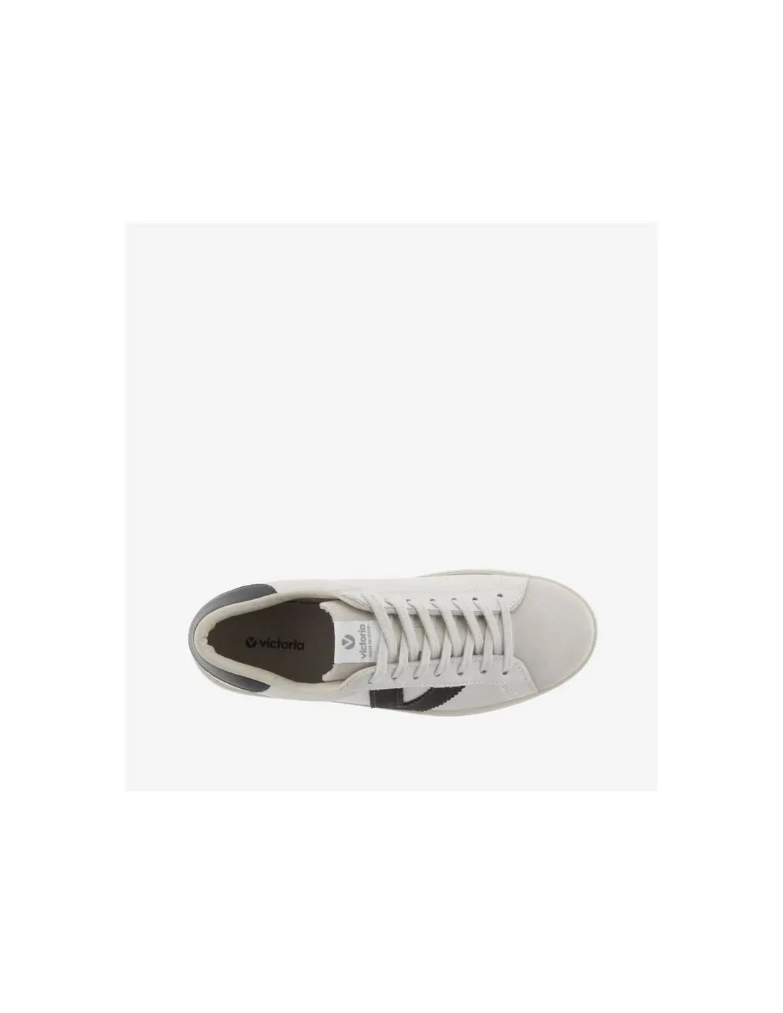 Zapatillas Victoria Berlin Piel & Serraje Antracita Mujer