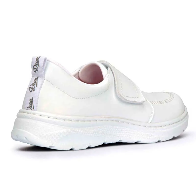 ZAPATO BLANCO CON VELCRO FLORENCIA PLUS  DIAN
