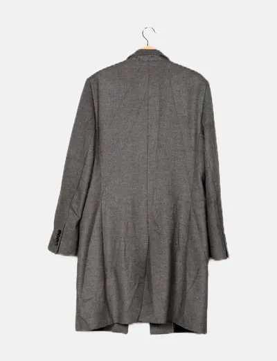 Zara Abrigo de paño gris