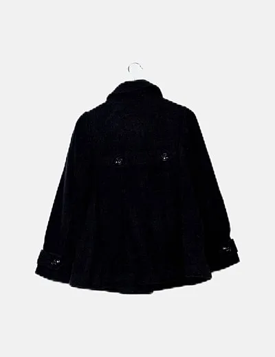 Zara Abrigo gris doble botonadura