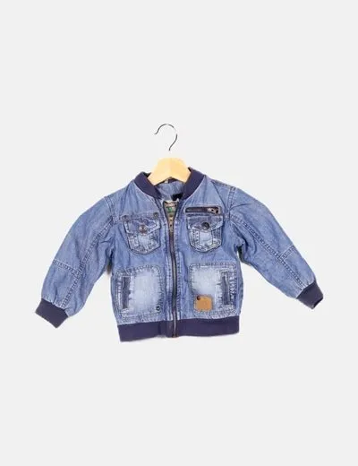 Zara Chaqueta azul denim