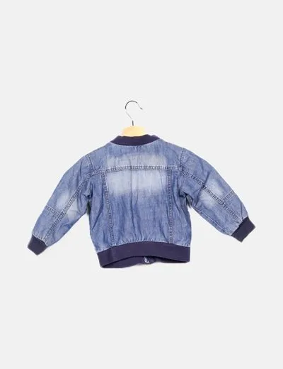 Zara Chaqueta azul denim
