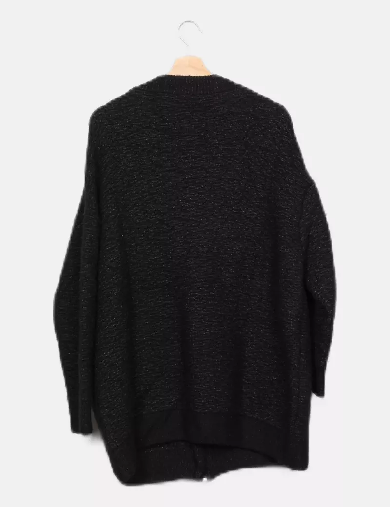 Zara Chaqueta negra punto