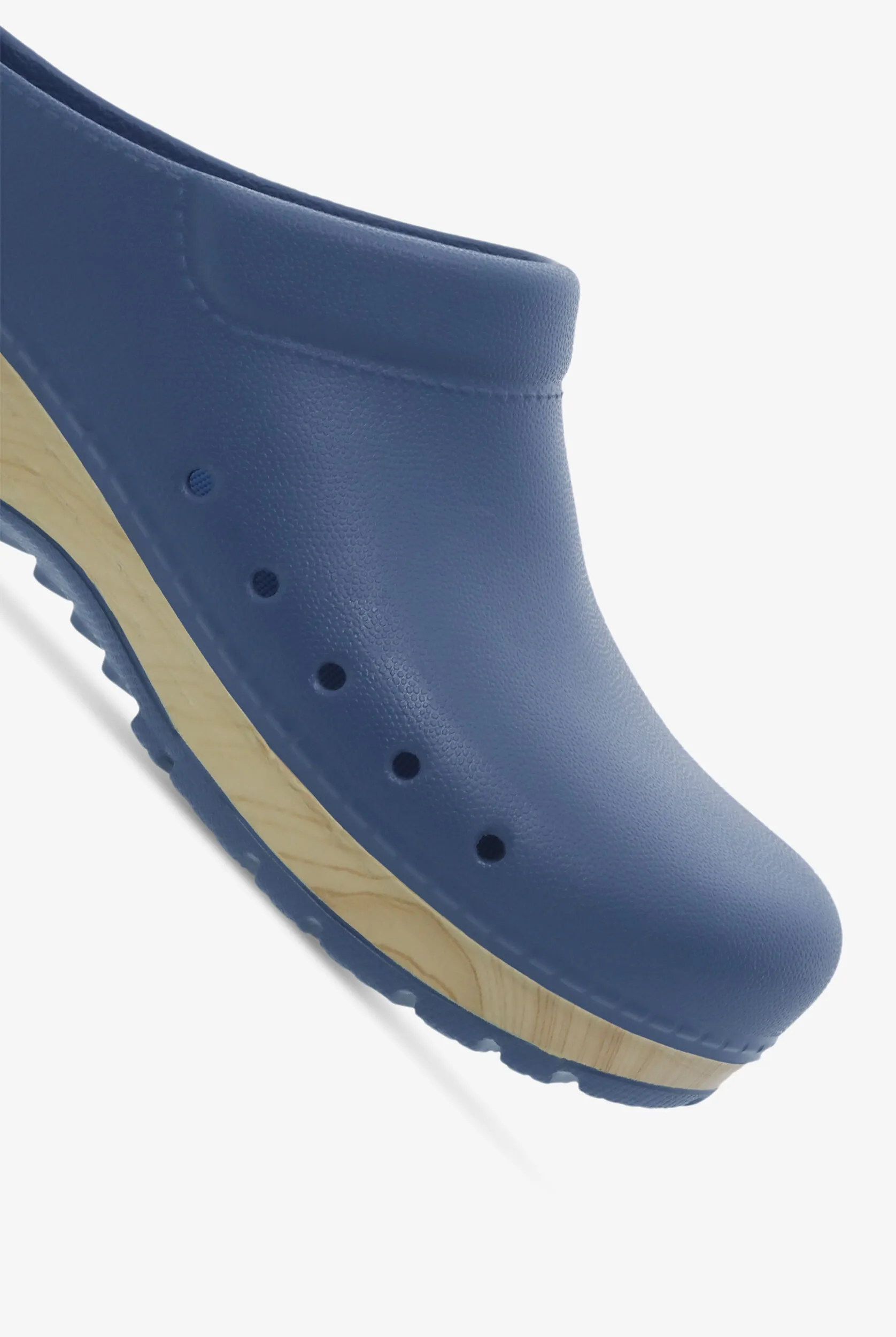Zuecos Dansko Kane Blue con talón abierto para mujer