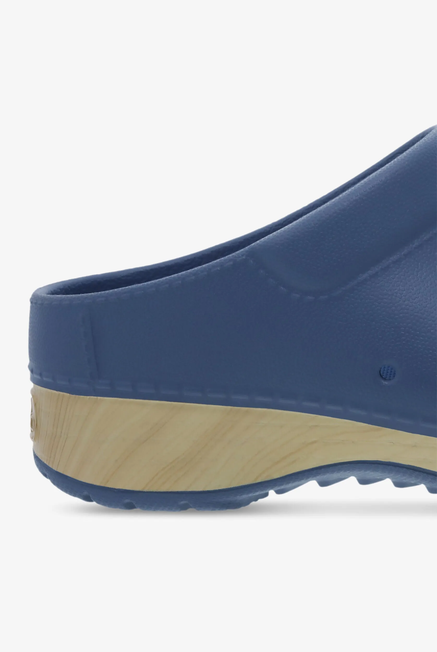 Zuecos Dansko Kane Blue con talón abierto para mujer